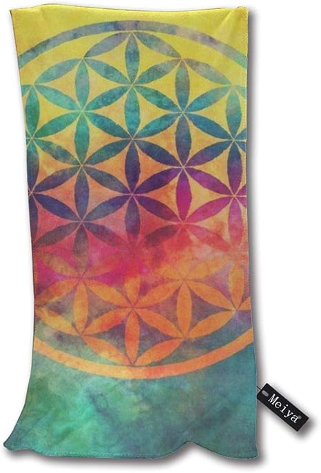 Amazon レインボーフラワーオブライフバス 手 顔 ジム スパ用の多目的ハンドタオル フェイスタオル ホーム キッチン オンライン通販