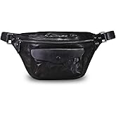 Genuine Leather Fanny Pack for Women and Men Vintage Real Leather Sling Bag Crossbody Bag Fashion Waist Bag Chest Purse