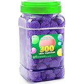 Eppingwin 300pcs 1 Inch Purple Pom Poms, Soft Pompoms for Crafts, Pom pom Balls for Arts & Crafts DIY Projects(Purple)