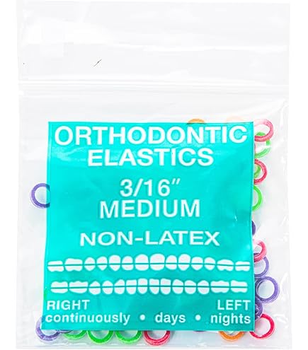 3/16 Inch Orthodontic Elastic Rubber Bands, 100 Pack, Bi-Color - View #5