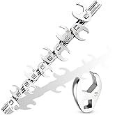 DikTalk 3/8" Drive Metric Crow foot Wrench Set 10-Piece 10-22mm, CR-V Steel Flare Nut Design, for Automotive &amp; Plumbing Tight Spaces Access with Clip-On Organizer