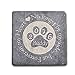 Personalized Memorial Pet Headstone Customized - No Longer By My Side - 6 x 6 Negro Marquina Marble