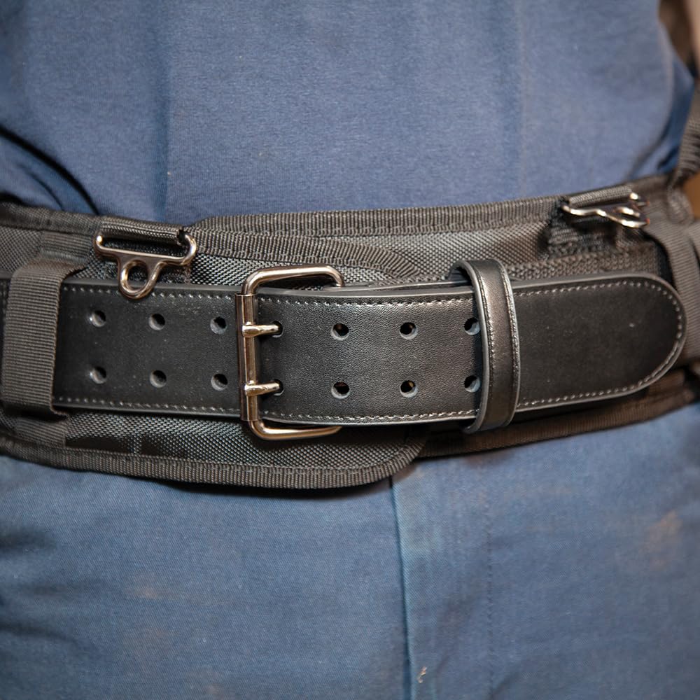 Klein Tools 55919 Tool Belt, Electrician Tool Belt for use with Modular Pouches from Klein Tools Click Lock Modular System, Size L