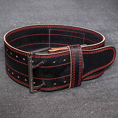 Rep 4” Black Leather Lifting Belt – Lower Back and Abdominal Support for Weightlifting – Size Medium - Thumbnail 2