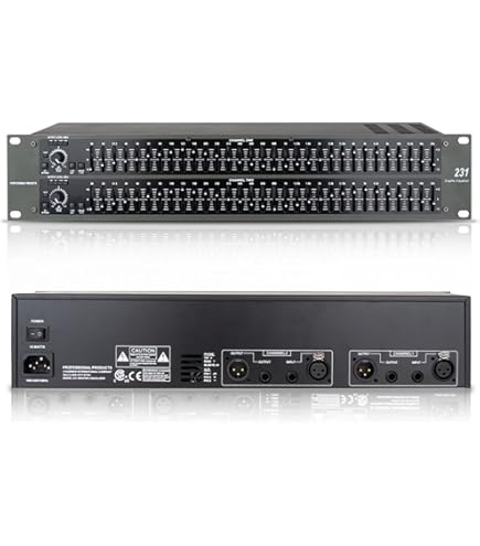 Professional Audio Equalizer - 15-Band, Dual Channel, Noise