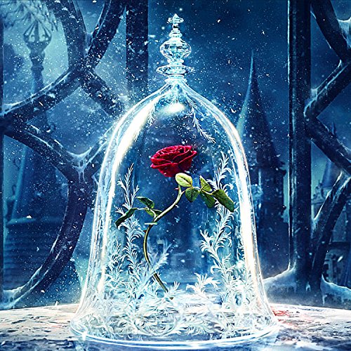 Standie 5D DIY Diamond Painting Cross Half-Drill Kit Rose Rhinestone Embroidery Painting Kit Cross Stitch DIY PaintingÂ 5D Decorating Painting Wall Decor for Living Room (30 Ã— 30 cm)