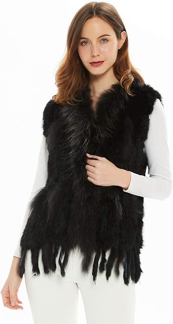 fourrure lapin sans manche