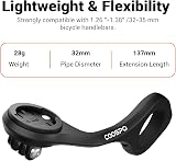 CooSpo Bike Computer Mount Out Front Extension for Garmin Wahoo Bryton view 7