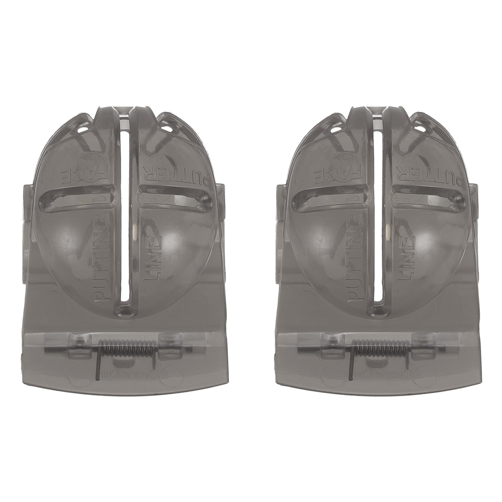 PATIKIL Golf Ball Line Marker Tool, 2 Pack Golf Ball Alignment Marking Tool Golf Ball Liner with Line Marker Stencil for Putting Ball Marker, Black