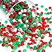 850 Pieces Christmas Pony Beads Glitter Pony Beads Plastic Craft Beads with Storage Box for Christmas Home Decoration DIY Crafts