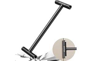 TOLSWEEL Door Hinge Adjustment Tool, Hinge Gap Adjusting Wrench Set Compatible with Heavy Weight .134 and .180 Gauge Door Adjustment Tool Standard Door Commercial Doors Hinge Repair Tool Tweaker (Black)