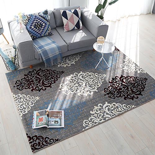 franchise house Decorative rugs,Xiandai carpet,Simple nordic,Area rug,Sofa side,Children mat Easy to clean Living room Bedside baby crawling mattress Non-slip washable-J 140x200cm(55x79inch)