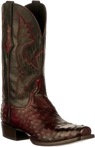 lucchese black square toe boots
