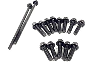 MKMDZ Oil Pan Bolts Kit For LS LSX LS2 LS3 LS6 LS7 LQ4 LY6 LSA 4.8L 5.3L 6.0L 6.2L 302-1 302-2 302-3 LS Truck Bolts