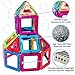 Manve Magnetic Tiles Building Blocks Toys, 40 Pcs Preschool Kids Educational Construction Toys Sets