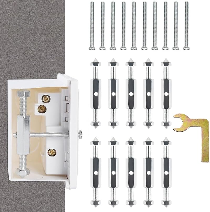 Huanfeimo 21PCS Cassette Screws Support Rod Kit for 86 Type Switch Box Repair
