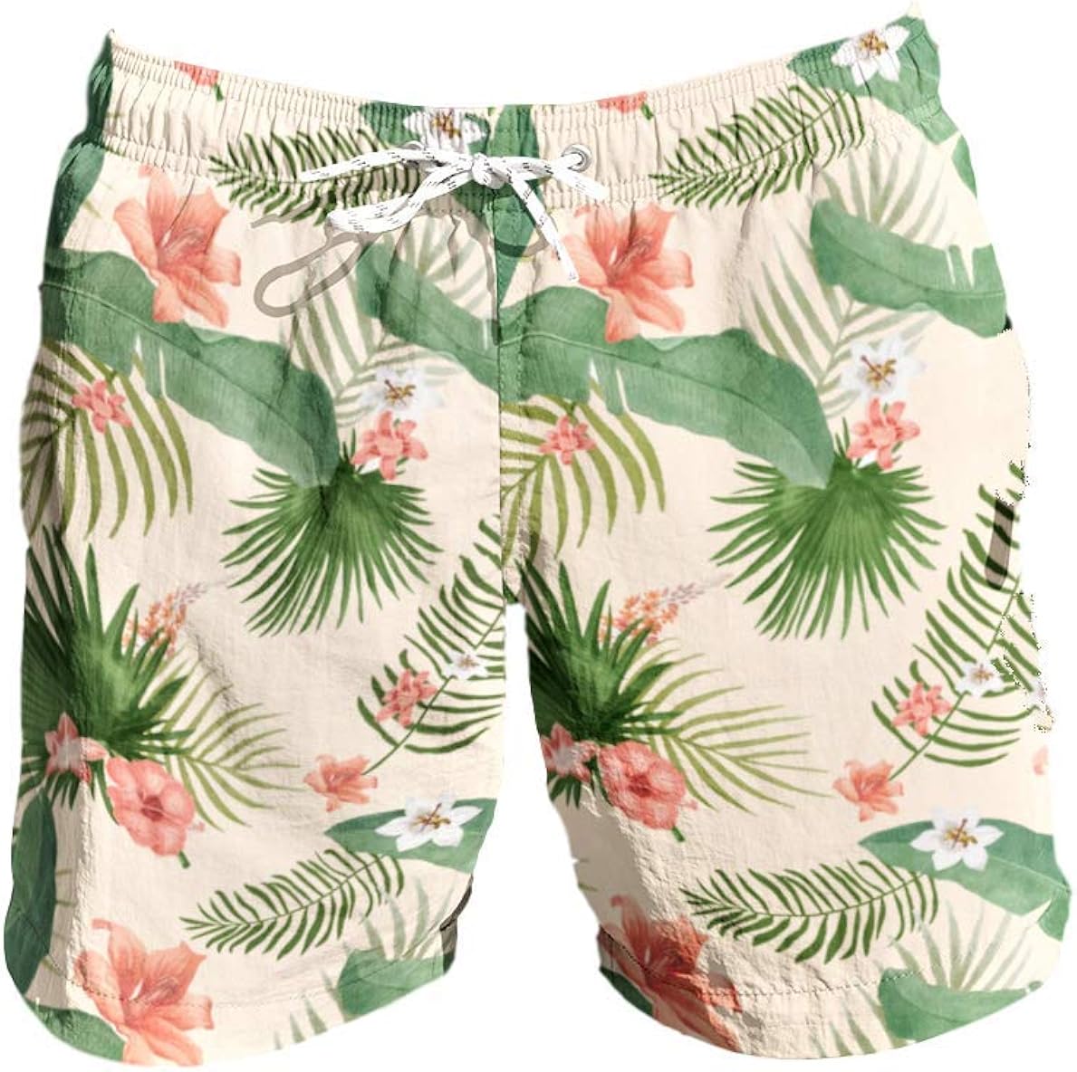 matching swim trunks for father and son