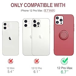 Hython Case for iPhone 12 Pro Max Case with Ring