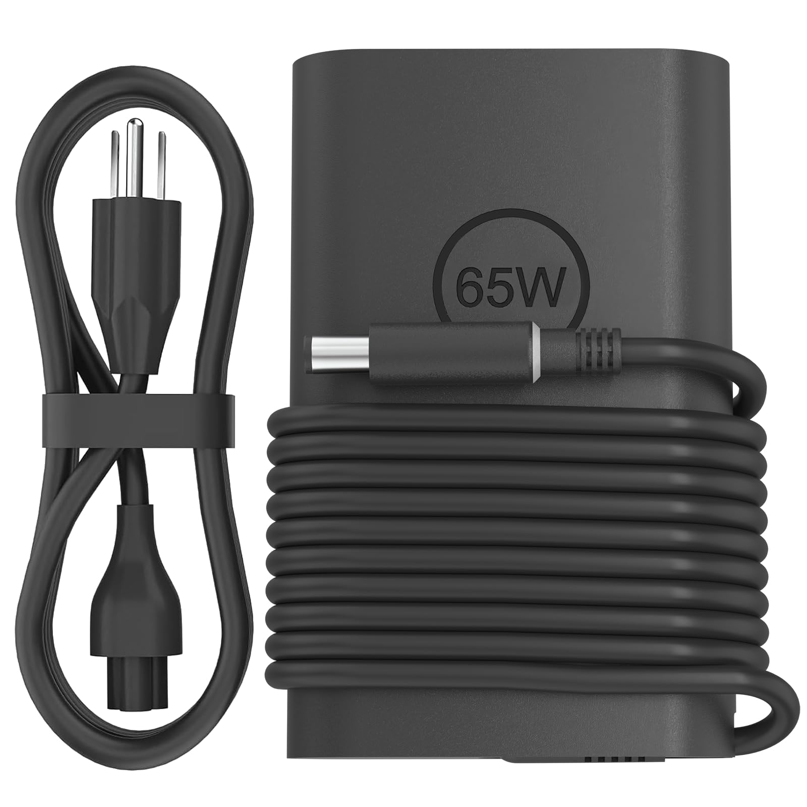 Photo 1 of 65W Laptop Charger Compatible with Dell Latitude 5410 7290 3140 3190 7390 5510 7480 7490 E7470 E7450 3350 3310 5480 5490 7280 7400 5510 E5570 E5470 19.5V 3.34A Round Barrel 7.4mm Adapter Power Cord