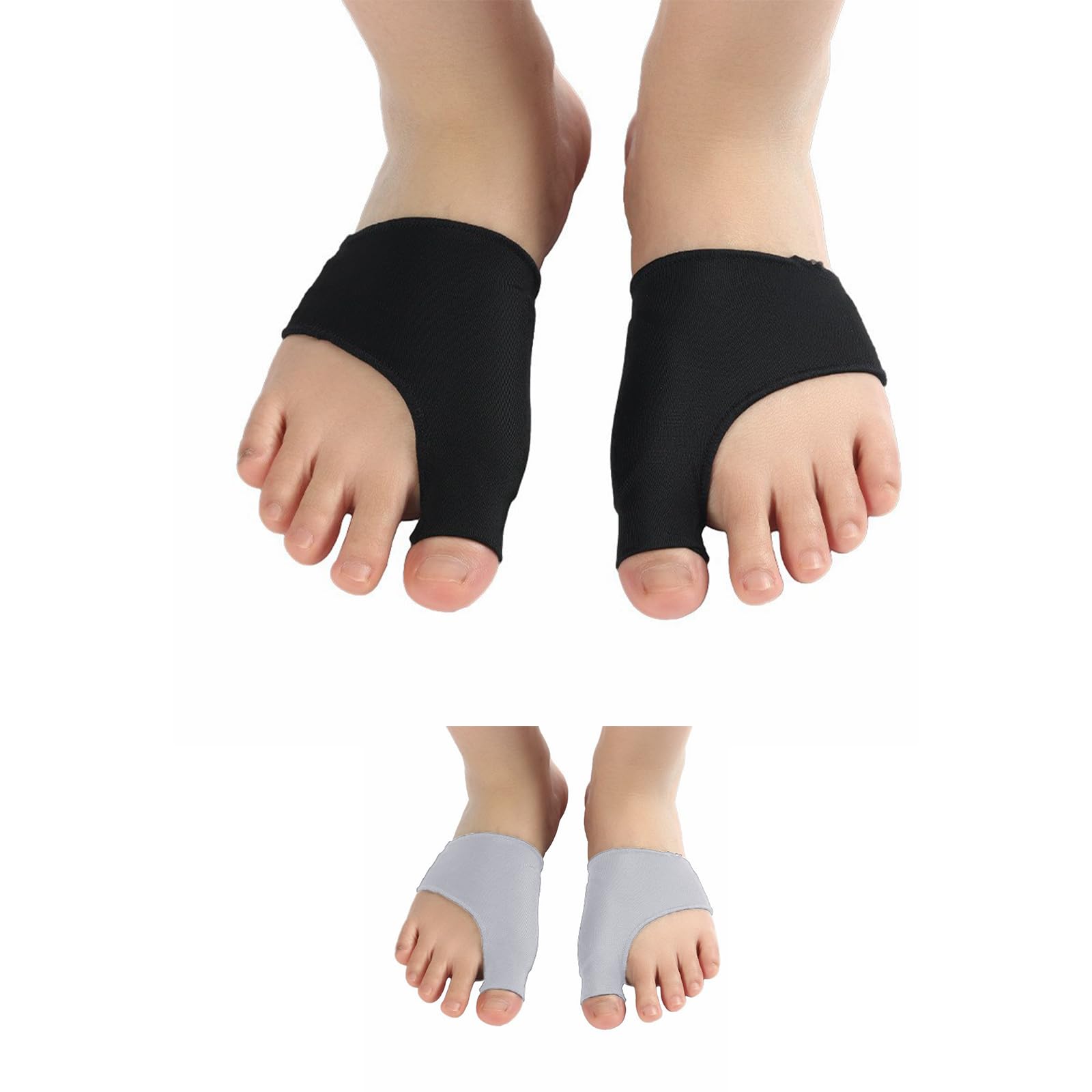 Acpetdr 2 Stücke Bunion Cushions - Silicone Big Toe Straightener, Pain Relief Hallux Valgus, Orthopedic Bunion Corrector Sleeve Spacer Separator for Hammer Toes-Scientific Bunion Correction Tragen