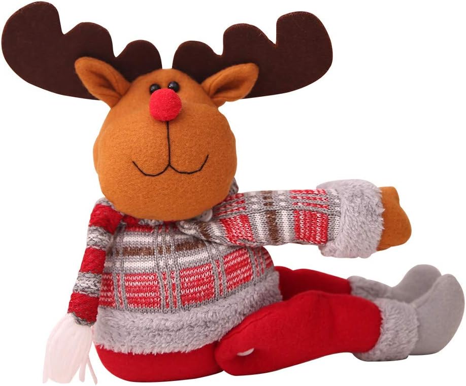 Christmas Decorations Sale,Colorful(TM) Merry Christmas New Cartoon Doll Curtain Buckle Window Decoration Home Decors (B)