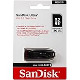 SanDisk Cruzer Ultra 32GB USB 3.0 Flash Drive SDCZ48-032G-U46 up to 100MB/s (Pack of 2)
