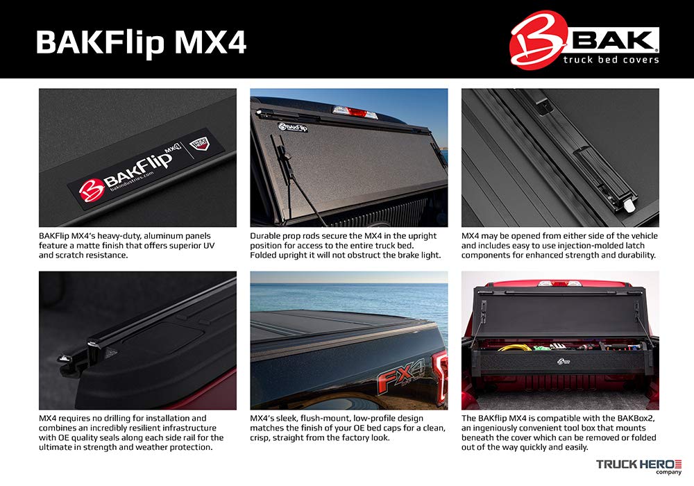 Bak Mx4 Hard Folding Truck Bed Tonneau C Buy Online In Barbados At Desertcart