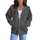 MKLUNJOP Girls Sweatshirt Zip Up Hoodie Women 2025