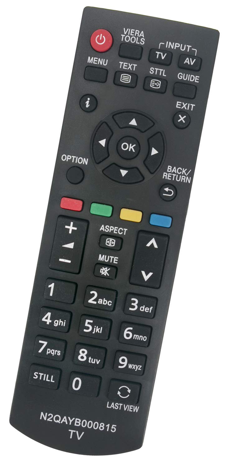 ALLIMITY N2QAYB 000815 Remote Control Replace for Panasonic Viera TV TX-PR50X60 TX-P50X60E TX-P50X60 TX-P42X60E TX-LR50B6 TX-LR32EM6 TX-LR32B6 TX-L50EM6E TX-L50EM6B TX-L50B6B TX-L42B6ES