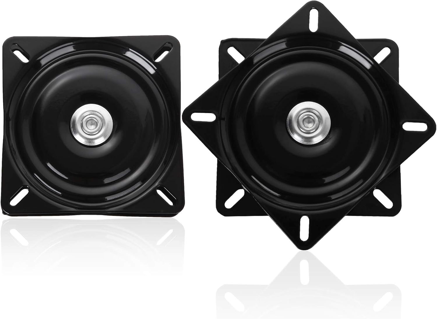 FengWu 2 Pack 6 inch Swivel Plate Bar Stool 360° Swivel