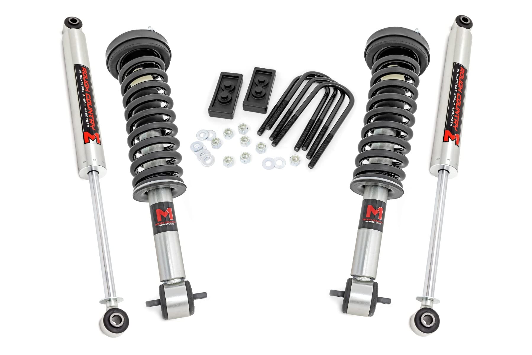 Photo 1 of **MISSING STRUTS AND SHOCKS**Rough Country 2" Leveling Kit w/M1 Struts for 2014-2020 Ford F-150 4WD - 50040