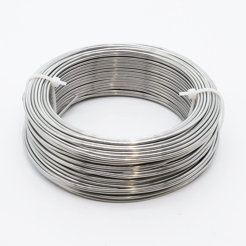 Aluminium Wire 2mm x 20 meters | Perfect for Crafts Such as Modelling, Armature Making, Doll Making, Jewellery Making and Flower Arranging by Anibild Aardman Armatures