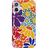 Casely iPhone 16 Case | Flower Patch | Multi-Color Floral | Compatible with MagSafe | Classic Ultra Slim Design