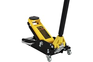 VEVOR Floor Jack, 1.5 Ton Low Profile Floor Jack, 3-3/20"-14-10/27" Lifting Range, Aluminum and Steel Racing with Dual Piston