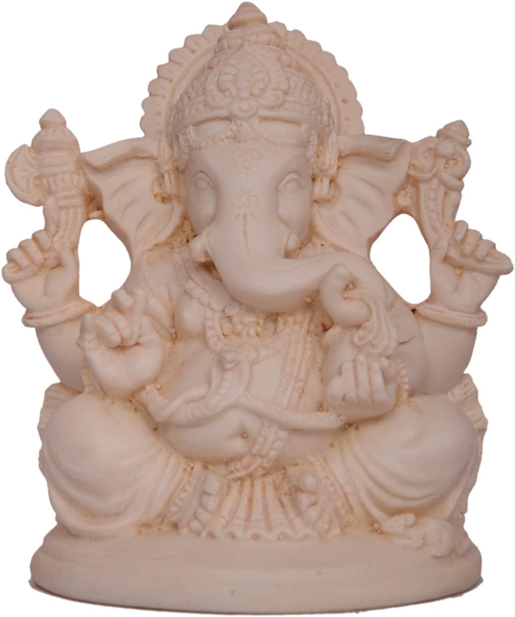 TRUSTED SELLER 4" Ganesh Ganesha Statue Handmade Poly Marble Home Decor Art Best Gift