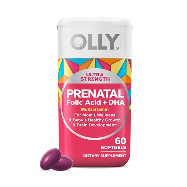 OLLY ULTRA STRENGTH PRENATAL MULTIVITAMIN SOFTGELS, SUPPORTS HEALTHY...
