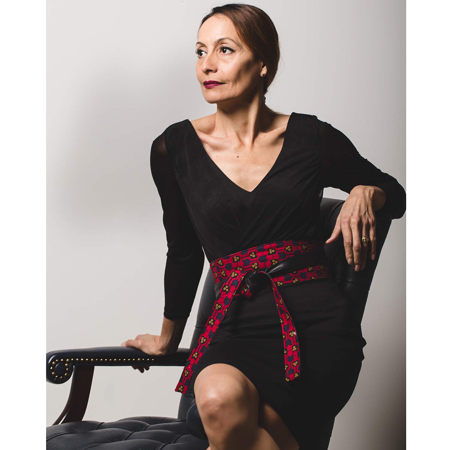 belt with black dress