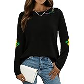 RECUTEWU Carnival Shirts for Women: New Orleans Party Long Sleeve Tshirts Fat Tuesday Festival Tee Tops