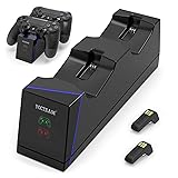 PS4 Controller Charger, DualShock 4 PS4 Controller USB Charging Station Dock, Pl