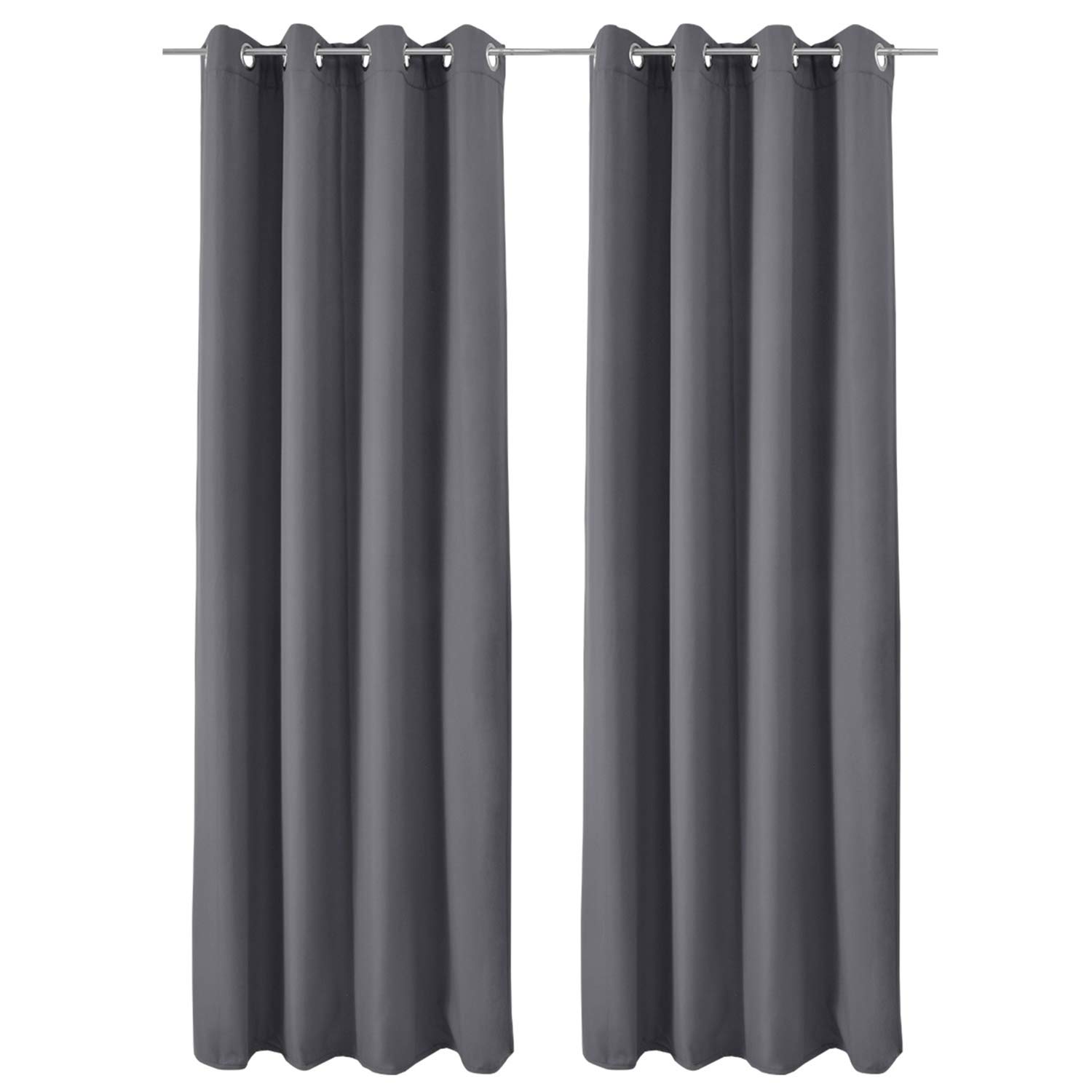 Beautissu 2er Set Gardine Thermovorhang Amelie 140x245 Cm Osen