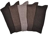 5 Pairs of MEN'S BROWN Cotton Socks