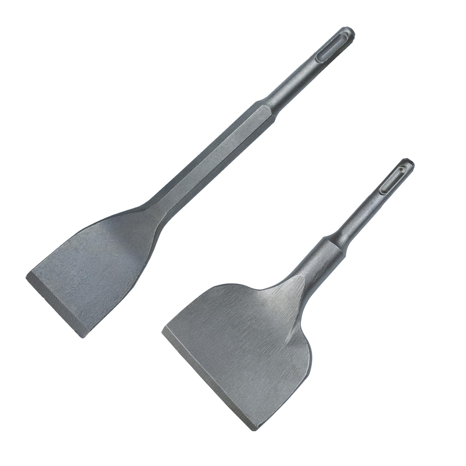 SDS Plus Chisel Bit Angled Bent Chisel 165mm x 75mm and 200mm x 40mm Tile Chisel for Ceramic Bricks Floor Tiles