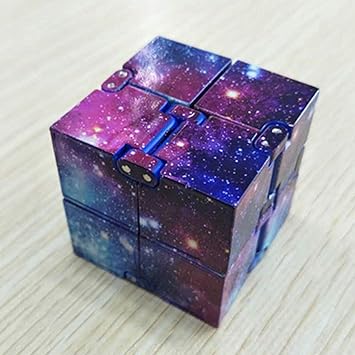 ellaroom Smart Magic Cube Stress Relief Anti Anxiety Puzzle Variants Galaxy ADHD Fidget Toy(None Star Color)