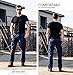 Mens Classic Cargo Trousers Wild Cargo Work Pants Navy Blue Size 29