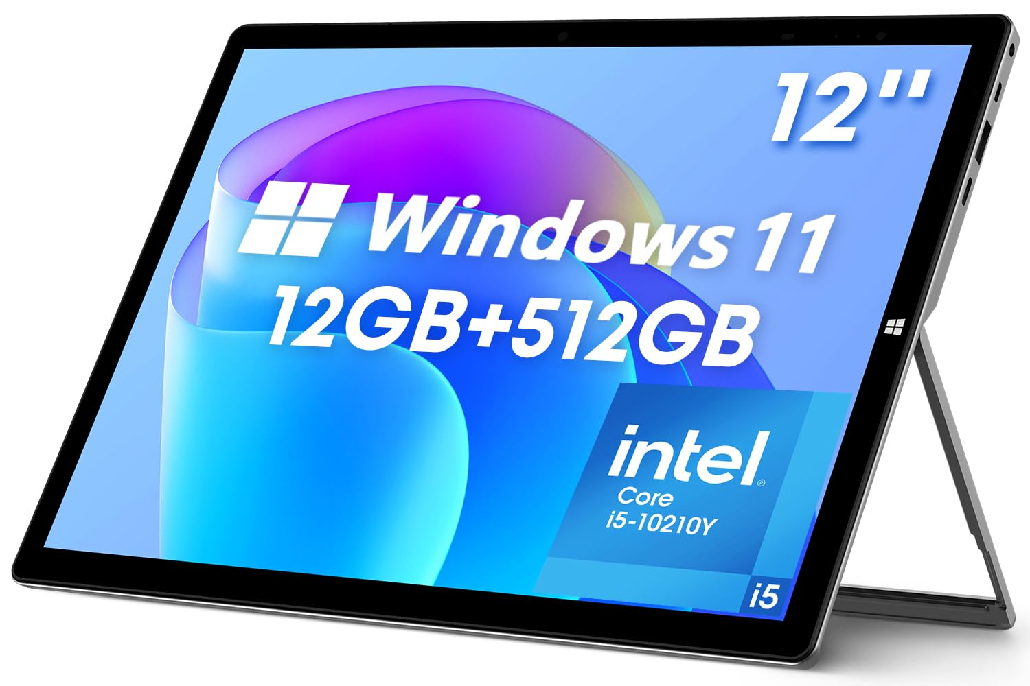 CHUWI UBook X Windows Tablet 12'', 512GB SSD 12GB RAM, Intel Core i5-10210Y, Windows 11 Tablet Touchscreen, 1TB SSD Expend, 2160x1440 IPS, 2.4G/5G WiFi, Dual Camera, 5000mAh, HDMI,BT 5.0