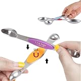 WOVTE Magnetic Measuring Spoons Set of 9 Stainless Steel Dual Sided view 3