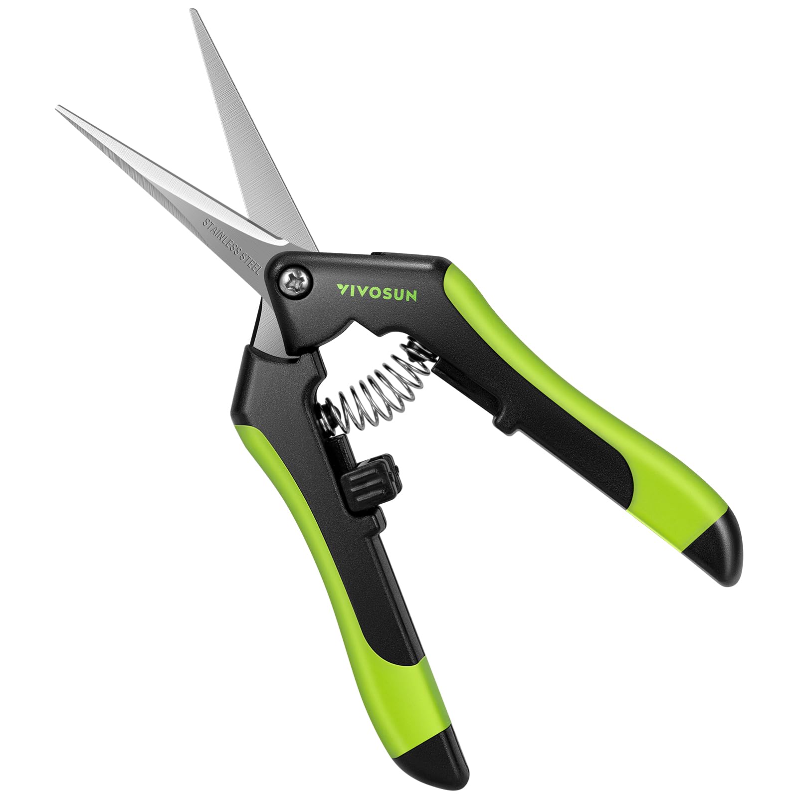 Photo 1 of VIVOSUN Gardening Scissors, 6.5 Inch Hand Pruner, Pruning Shear with Straight Stainless Steel Blades, Garden Tools for Women Men, Black and Green