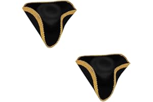 Funny Party Hats Colonial Style Tricorn Hat - Revolutionary War Deluxe Colonial Tricorn Hat