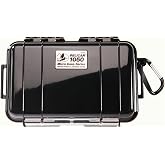 Pelican 1050 Micro Case (Black) | Watertight hard shell with rubber liner and lanyard for electronics, cameras and travel