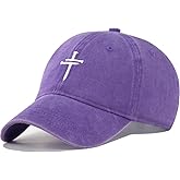 Christian Jesus Cross Vintage Hat Men Women Faith Baseball Hat Ideal Gift for Birthday Christmas Father's Mother's Day